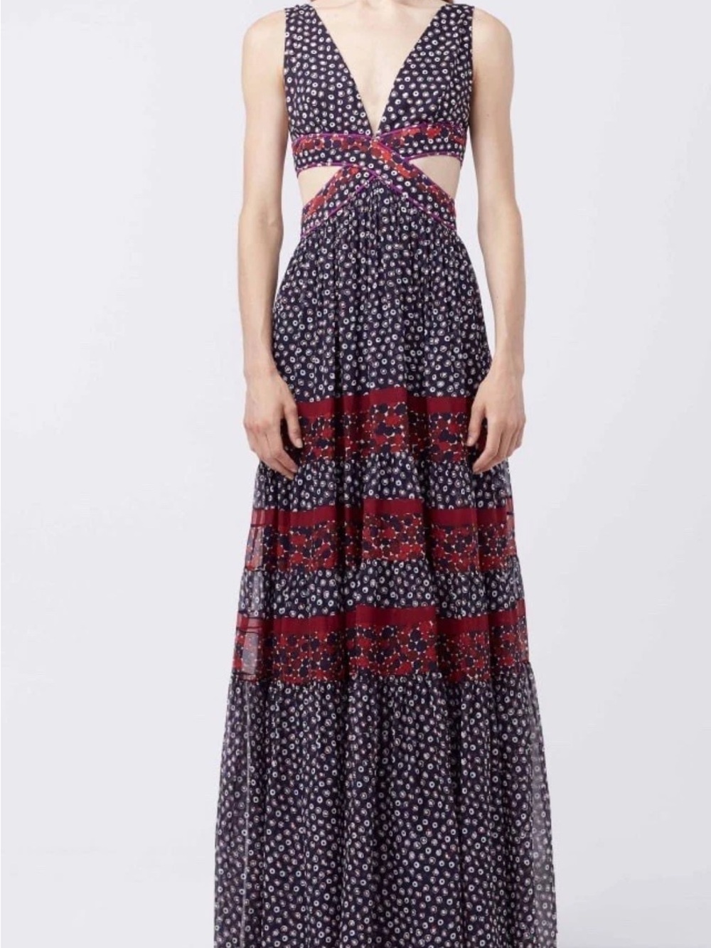 Diane Von Furstenberg Altessa Boho Maxi Dress (Size 8) Fall 2016 Collection - Picture 11 of 12